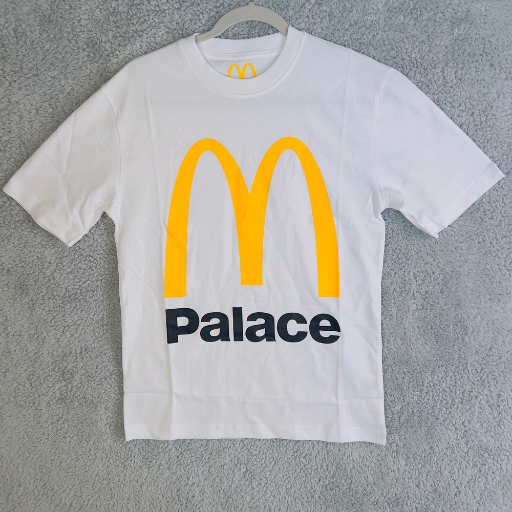 Palace McDonald's Logo T Shirt White Mens Size Small Collaboration Limited‎